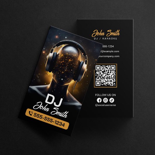 Black DJ's Karaoke DJ's Signer Vocal Music Produce Visitekaartje