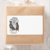 Black Doberman Dogs Etiket (Insitu)