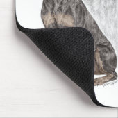 Black Doberman Dogs Muismat (Hoek)