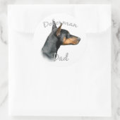 Black Doberman Pap - Sticker (Tas)
