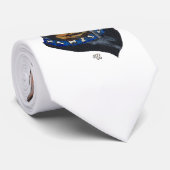 Black Doberman Pinscher Stropdas (Opgerold)