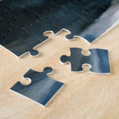 Black doberman watercolor portrait legpuzzel (Zijkant)