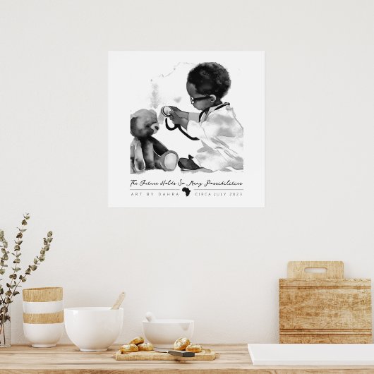 Black Doctor Poster (Keuken)