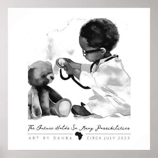 Black Doctor Poster (Voorkant)