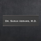 Black Doctor's Kantoor Doctor Deurnaam Bord Deurbordje