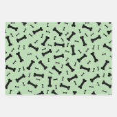 Black Dog Botten Design Inpakpapier Vel (Voorkant 2)