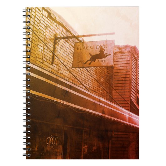 Black Dog Cafe notebook Notitieboek (Voorkant)