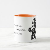 Black Dog Chinese Papercut Personality Zodiac Mok (Midden)