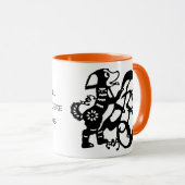 Black Dog Chinese Papercut Personality Zodiac Mok (Voorkant rechts)