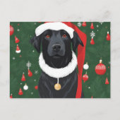 Black Dog Christmas Briefkaart Vakantie (Voorkant)
