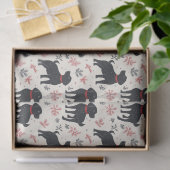 Black Dog Christmas Tissue Paper Tissuepapier (Geschenk)