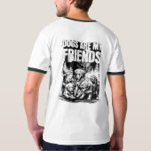 Black Dog design Stijl: Mannen T-shirt (Achterkant)