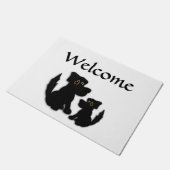 Black Dog Family Deurmat (Schuin)
