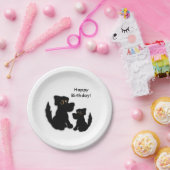 Black Dog Family Papieren Bordje (Feest)