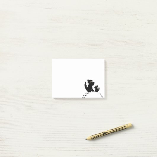 Black Dog Family Post-it® Notes (Op bureau)