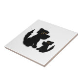 Black Dog Family Tegeltje (Zijkant)