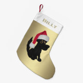 Black Dog gepersonaliseerd Kleine Kerstsok (Voorkant (Hangend))