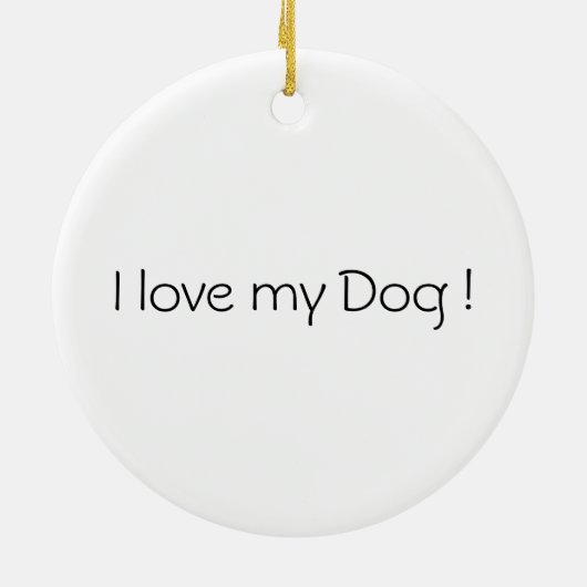 Black Dog-kerstversiering Keramisch Ornament (Achterkant)