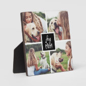 Black | Dog Ma Photo Collage Fotoplaat (Voorkant)