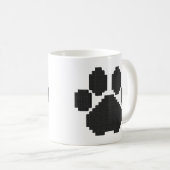 Black Dog Pawprint Building Blocks Koffiemok (Voorkant rechts)