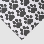 Black Dog Pawprint Building Blocks Tissuepapier (Detail)