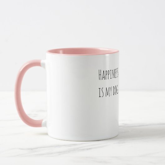 Black Dog Pink Ball Mok (Links)