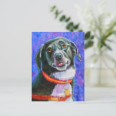 Black Dog Raspberry Briefkaart (Staand voorkant)