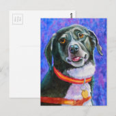 Black Dog Raspberry Briefkaart (Voorkant / Achterkant)