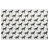 Black Dog Silhouette Pattern Stof (Fat Quarter)