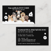 Black Dog Spa Salon Sitting Bath Groomer Visitekaartje (Voorkant / Achterkant)
