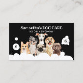 Black Dog Spa Salon Sitting Bath Groomer Visitekaartje (Voorkant)