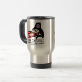 Black Dog Totem Travel Mug Reisbeker (Voorkant links)