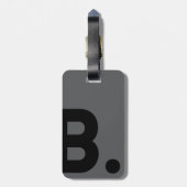 Black Dog - Typografie Bagage Label (Achterkant verticaal)