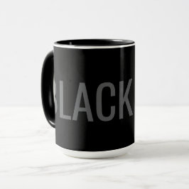 Black Dog - Typografie Mok