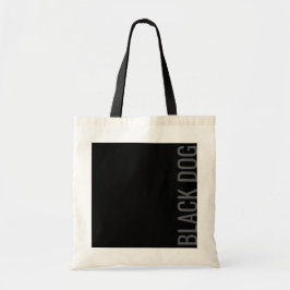 Black Dog- Typografie Tote Tas