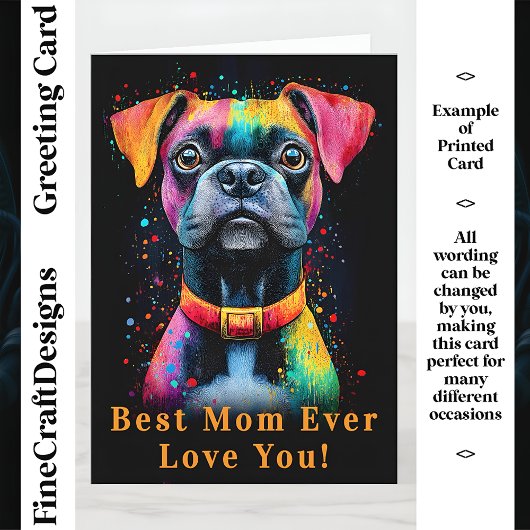 Black Dog Vivid Paint Splashes, CS6 Custom Moeder Kaart