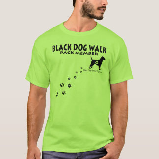 Black Dog Walk Shirten T-shirt