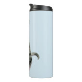 Black Dog Waterverf Painting Thermosbeker (Geroteerd rechts)