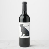 Black Dog Wine Label Wijn Etiket (Voorkant)