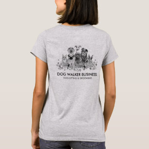 Black Dogs Services groomer rollator sitter T-shirt