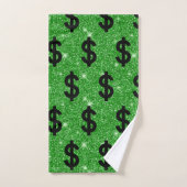 Black Dollar Sign Money Entrepreneur Wall Street Bad Handdoek (Handdoek)