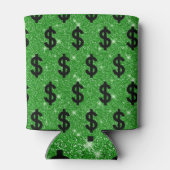 Black Dollar Sign Money Entrepreneur Wall Street Blikjeskoeler (Achterkant)