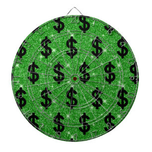 Black Dollar Sign Money Entrepreneur Wall Street Dartbord