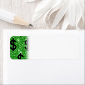 Black Dollar Sign Money Entrepreneur Wall Street Etiket (Insitu)