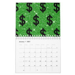Black Dollar Sign Money Entrepreneur Wall Street Kalender