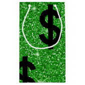 Black Dollar Sign Money Entrepreneur Wall Street Klein Cadeauzakje (Achterkant)