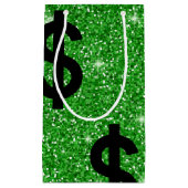 Black Dollar Sign Money Entrepreneur Wall Street Klein Cadeauzakje (Voorkant)