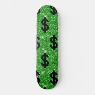 Black Dollar Sign Money Entrepreneur Wall Street Persoonlijk Skateboard