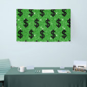 Black Dollar Sign Money Entrepreneur Wall Street Spandoek (Beurs)