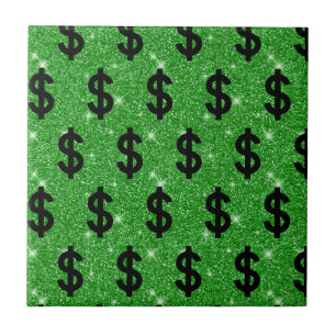 Black Dollar Sign Money Entrepreneur Wall Street Tegeltje